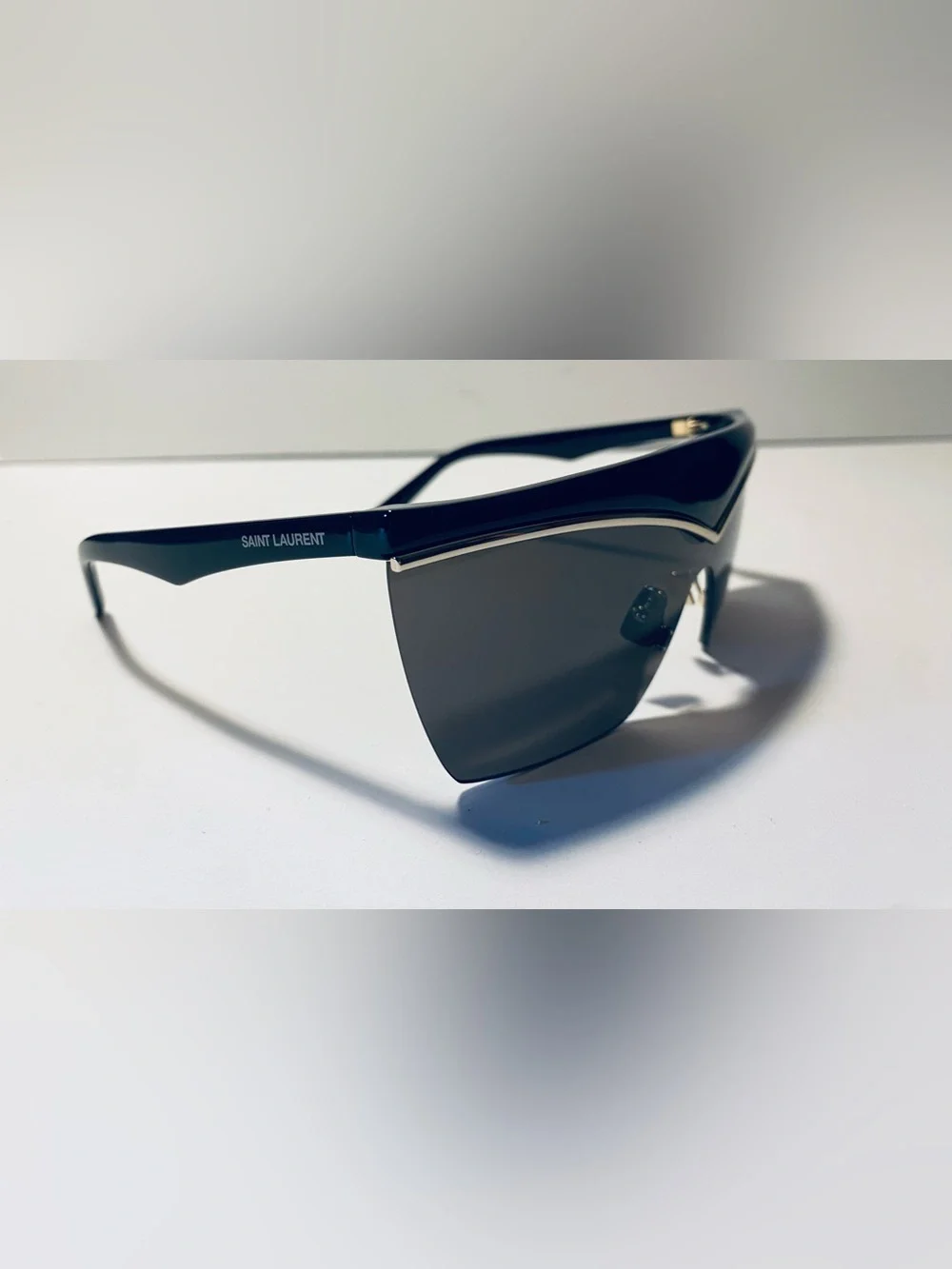 SAINT LAURENT SL 614 MASK 001 Newwave Injection Black 99 mm Women's Sunglasses - Picture 2 of 7